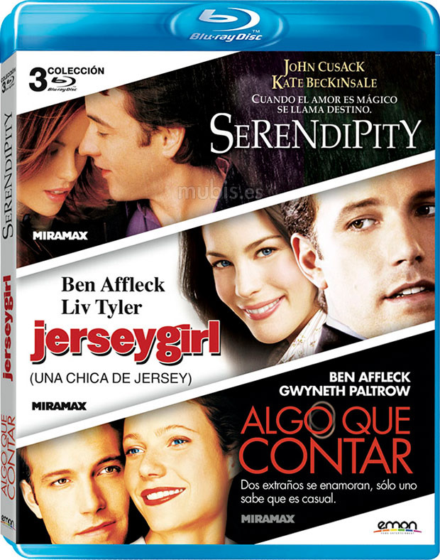 carátula Pack Serendipity + Una Chica de Jersey + Algo que Contar Blu-ray 0