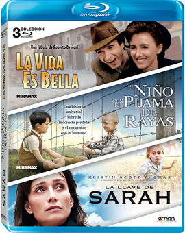 Pack La Vida es Bella + El Niño con el Pijama de Rayas + La Llave de Sarah Blu-ray
