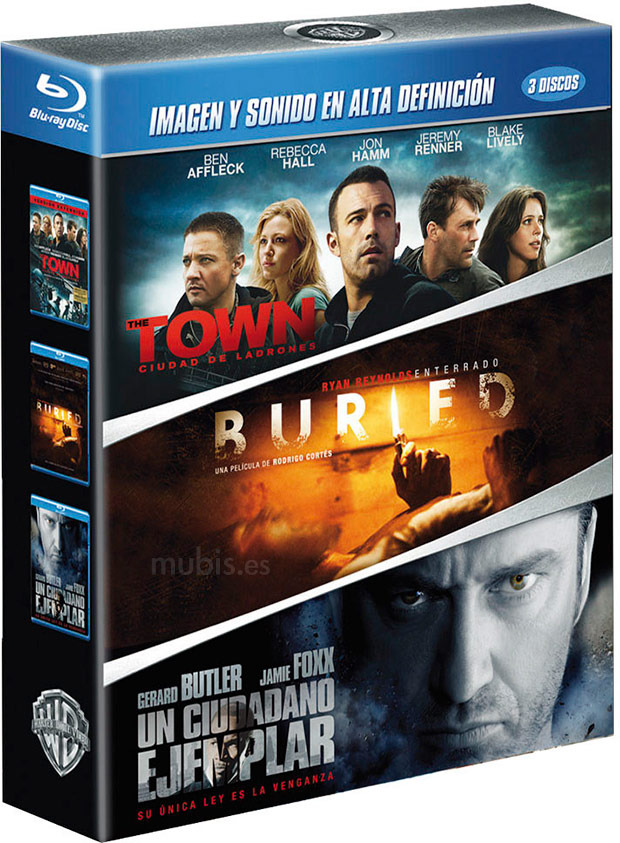 carátula Pack The Town + Buried + Un Ciudadano Ejemplar Blu-ray 0