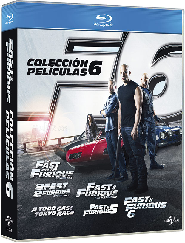 carátula Pack Fast and The Furious 1 a 6 Blu-ray 1