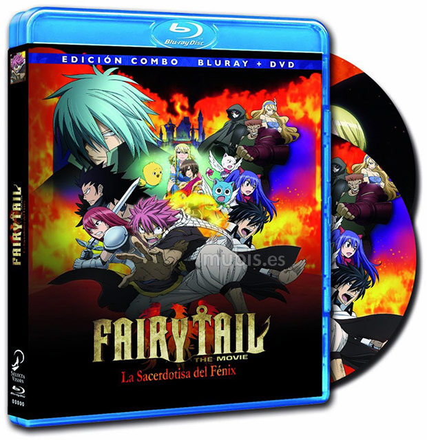 carátula Fairy Tail: La Sacerdotisa del Fénix (Combo Blu-ray + DVD) Blu-ray 1