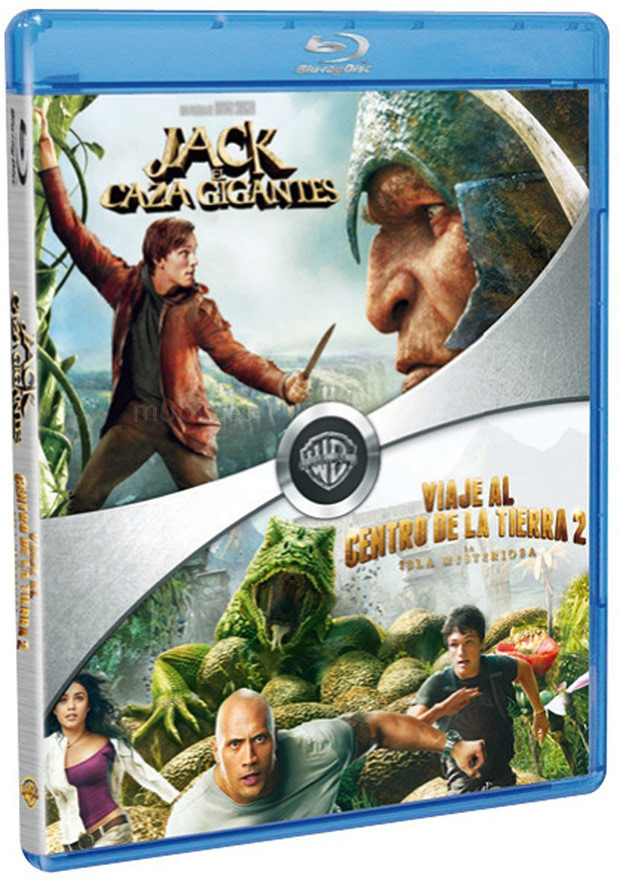 carátula Pack Jack El Caza Gigantes + Viaje al Centro de la Tierra 2 Blu-ray 1