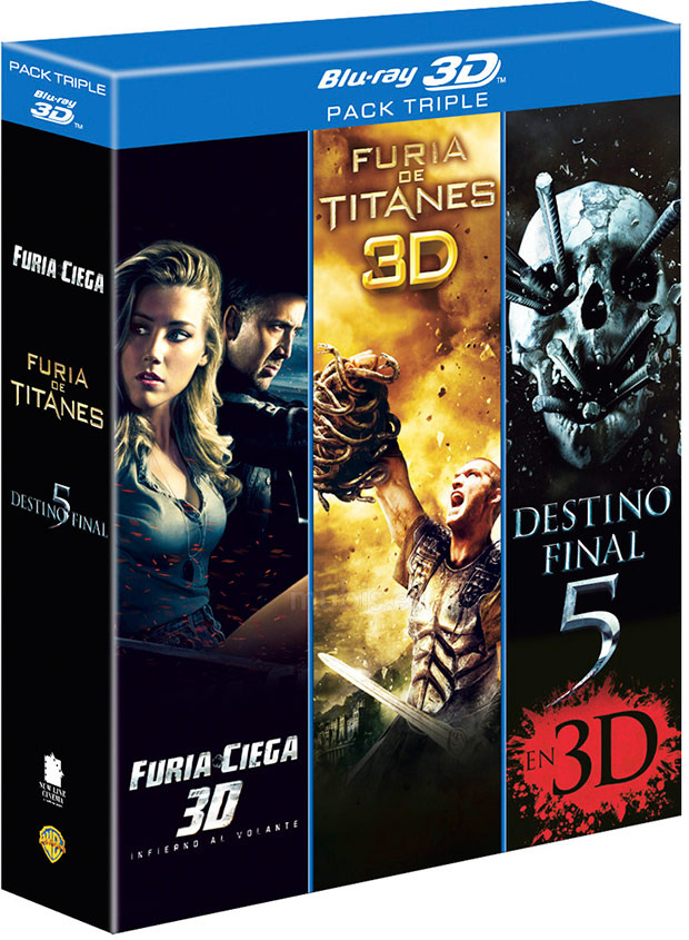 Pack Furia Ciega + Furia De Titanes + Destino Final 5 Blu-ray 3D