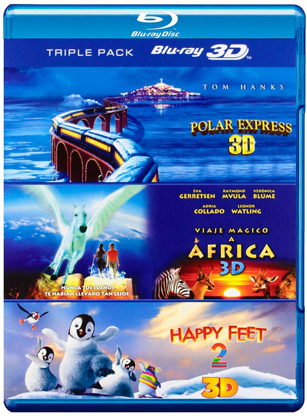 Pack Polar Express + Happy Feet 2 + Viaje Mágico a África Blu-ray