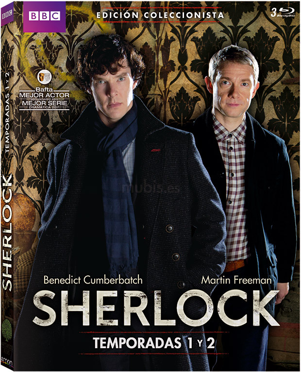 carátula Sherlock - Temporadas 1 y 2 (Edición Coleccionista) Blu-ray 1