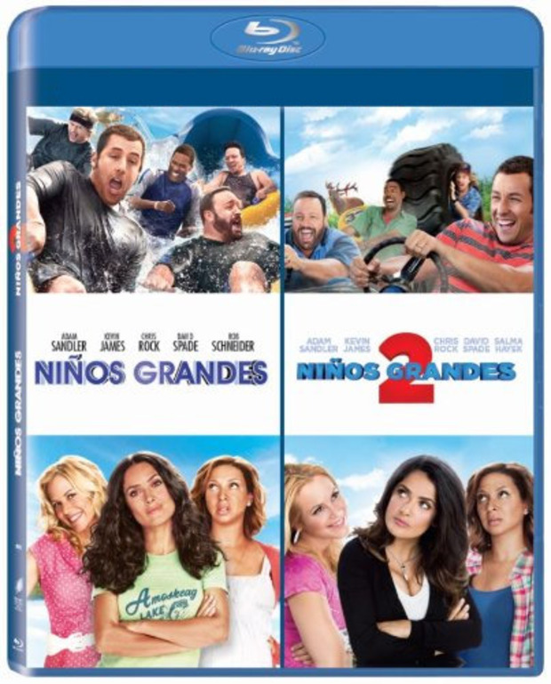 carátula Pack Niños Grandes 1 y 2 Blu-ray 1