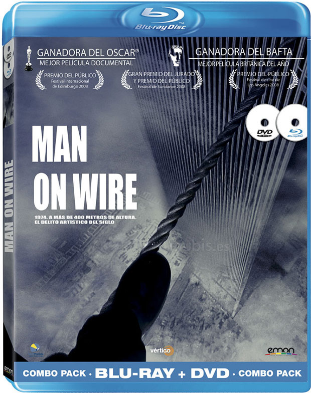 carátula Man on Wire (Combo Blu-ray + DVD) Blu-ray 0