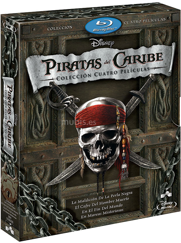 carátula Piratas del Caribe - Tetralogía Blu-ray 1