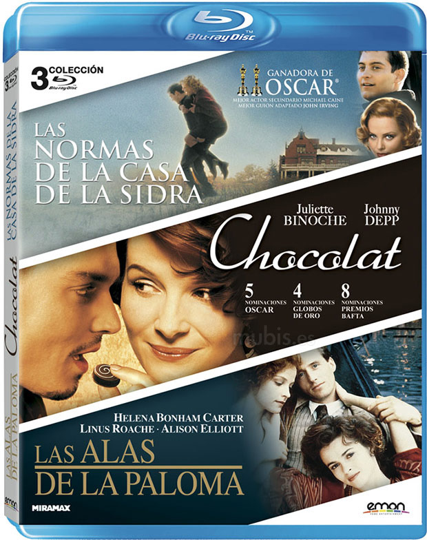 Pack Las Normas de la Casa de la Sidra + Chocolat + Las Alas de la Paloma Blu-ray