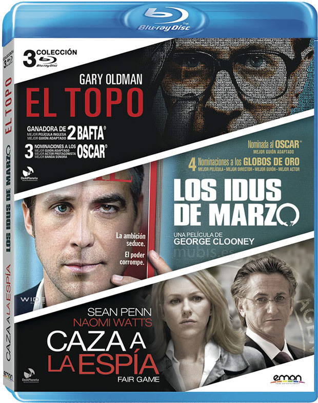 carátula Pack El Topo + Los Idus de Marzo + Caza a la Espía Blu-ray 1