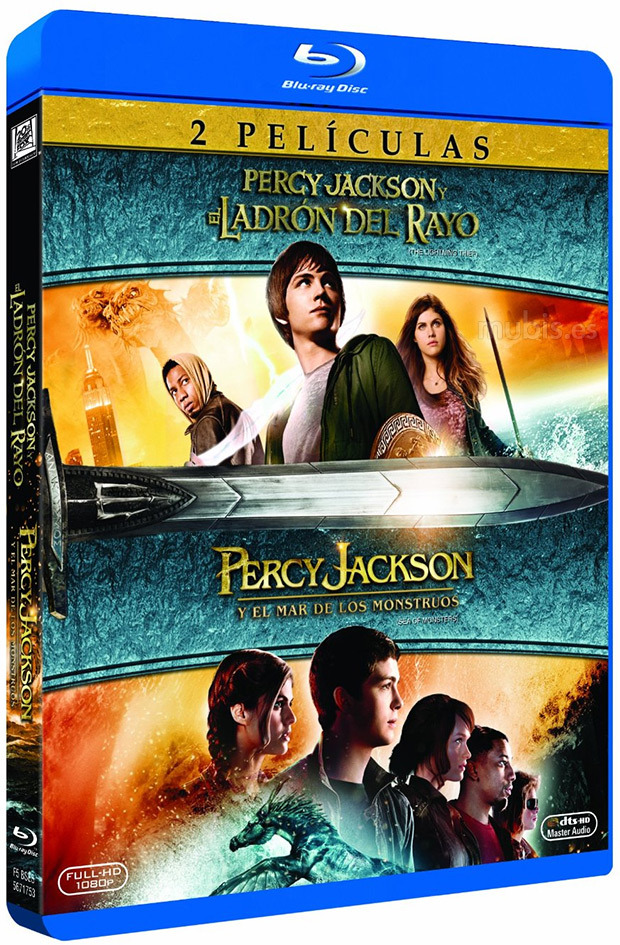 carátula Pack Percy Jackson: Ladrón del Rayo + Mar de los Monstruos Blu-ray 1