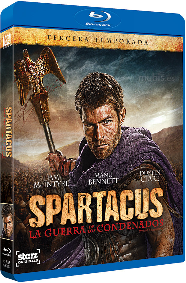 carátula Spartacus: La Guerra de los Condenados - Tercera Temporada Blu-ray 1