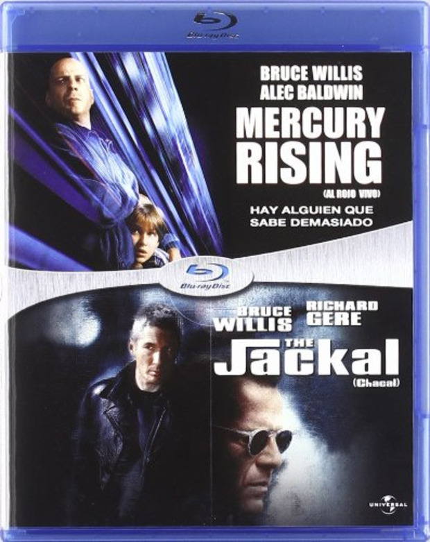 carátula Pack Mercury Rising (Al Rojo Vivo) + The Jackal (Chacal) Blu-ray 1