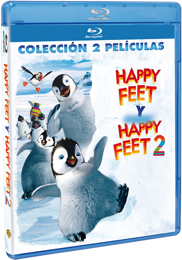 carátula Pack Happy Feet 1 y 2 Blu-ray 1