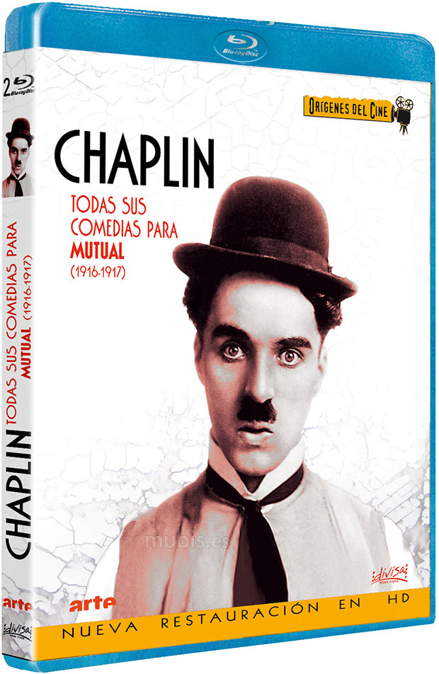 carátula Chaplin: Todas sus comedias para Mutual (1916-1917) Blu-ray 1