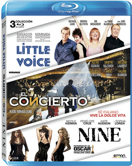 Pack Little Voice + El Concierto + Nine Blu-ray