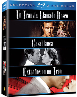 Pack Un Tranvía Llamado Deseo + Casablanca + Extraños en un Tren Blu-ray