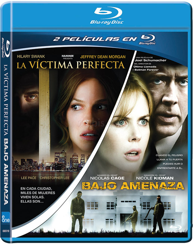 carátula Pack La Víctima Perfecta + Bajo Amenaza Blu-ray 1
