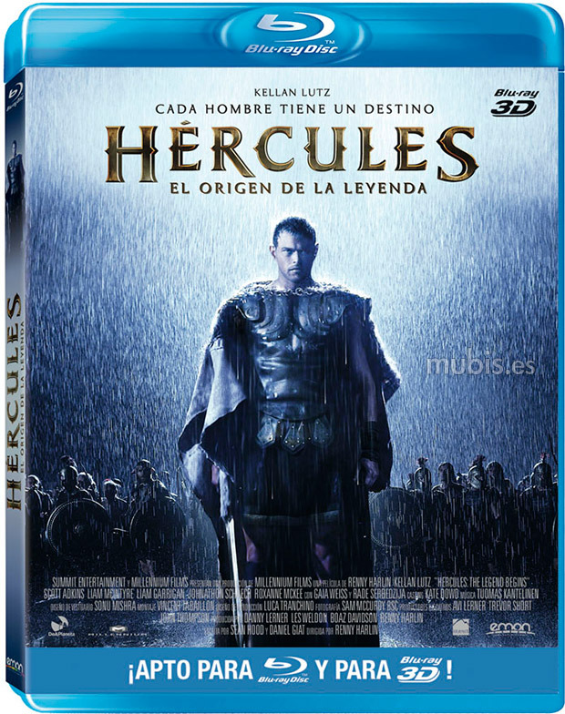 carátula Hércules: El Origen de la Leyenda Blu-ray+Blu-ray 3D 1