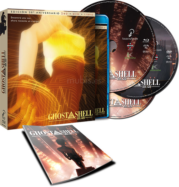 carátula Ghost In The Shell 2.0 - Edición 20º Aniversario Blu-ray 1