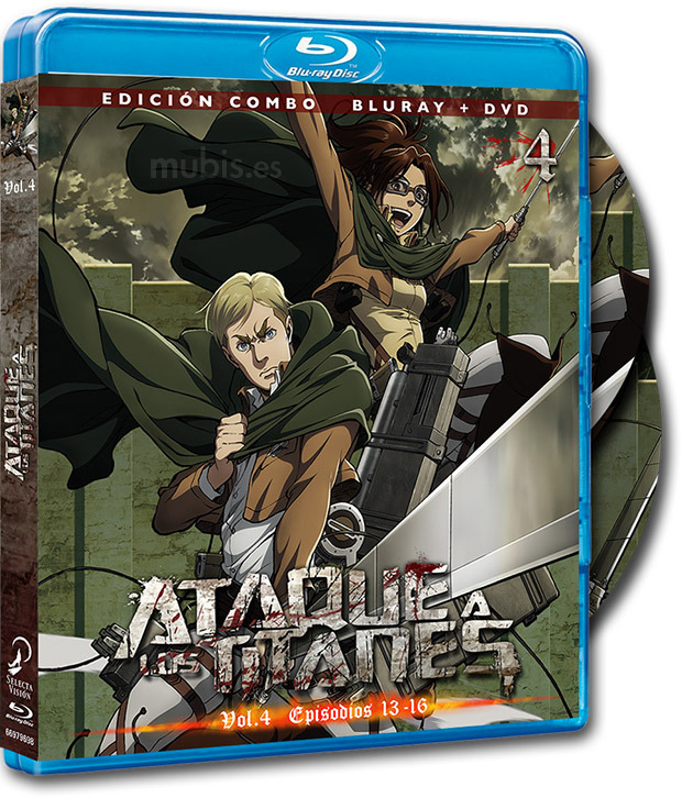 carátula Ataque a los Titanes - Volumen 4 Blu-ray 1