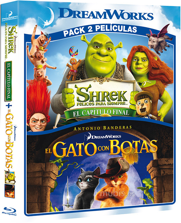 Pack Shrek, Felices para Siempre + El Gato Con Botas Blu-ray