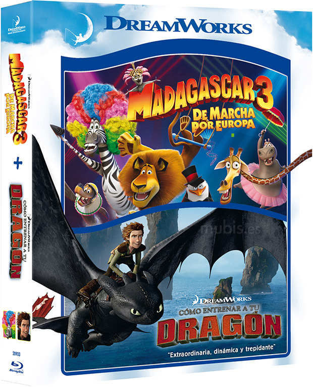 Pack Madagascar 3 + Cómo Entrenar a Tu Dragón Blu-ray