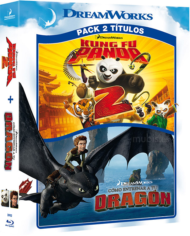 carátula Pack Kung Fu Panda 2 + Cómo Entrenar a Tu Dragón Blu-ray 1