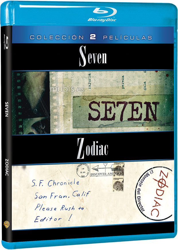 carátula Pack Seven + Zodiac Blu-ray 1