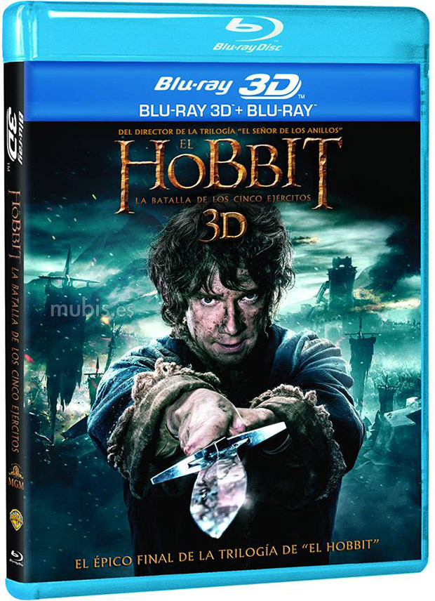 carátula El Hobbit: La Batalla de los Cinco Ejércitos Blu-ray 3D 1