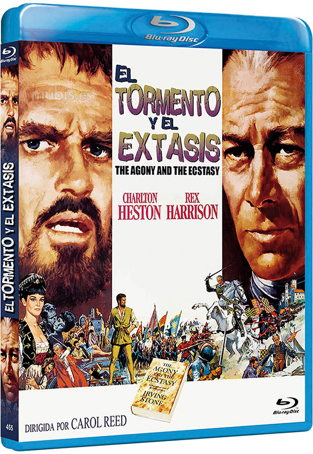 carátula El Tormento y el Éxtasis Blu-ray 1