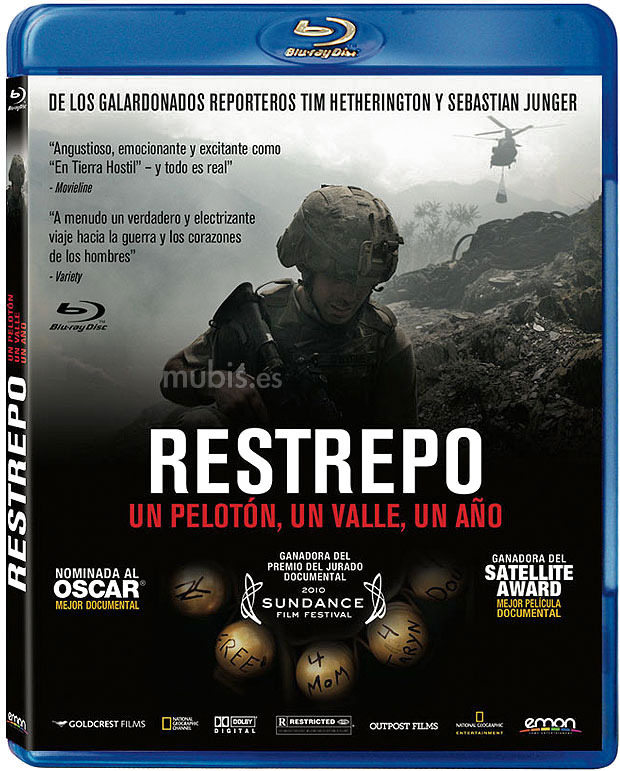 carátula Restrepo Blu-ray 1