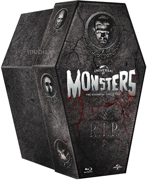 carátula Monstruos Clásicos Universal - La Colección (Nuevo Ataúd) Blu-ray 1