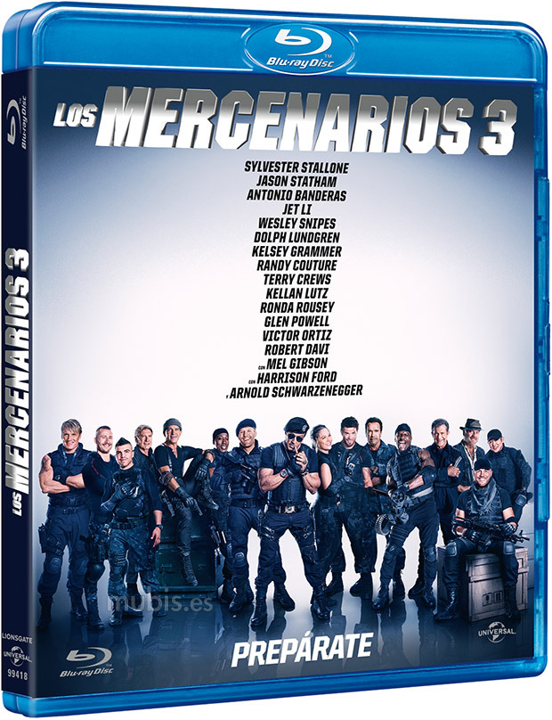 carátula Los Mercenarios 3 Blu-ray 1