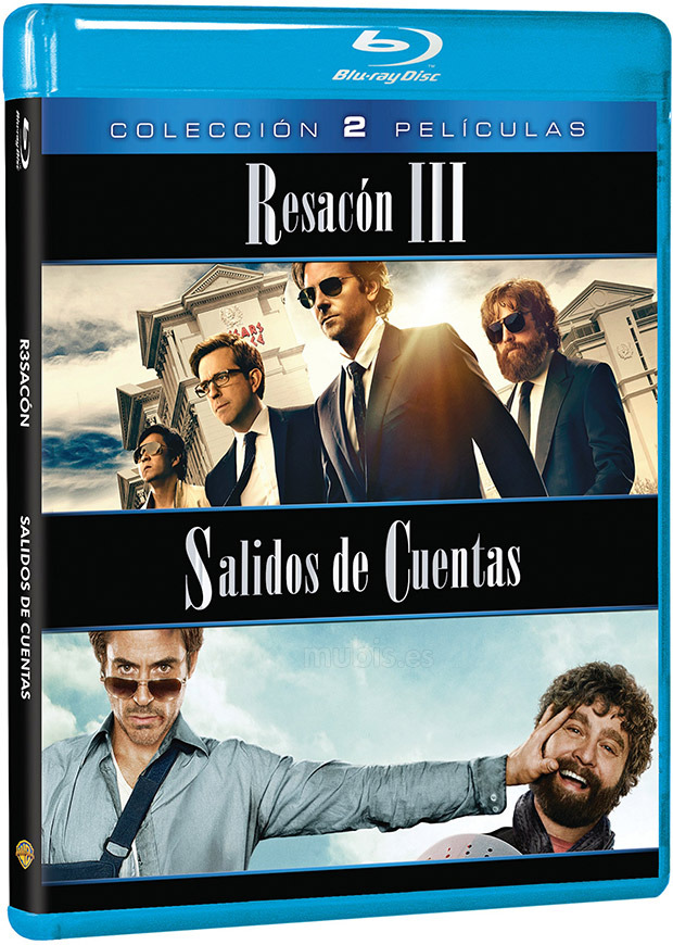 carátula Pack Resacón 3 + Salidos De Cuentas Blu-ray 1