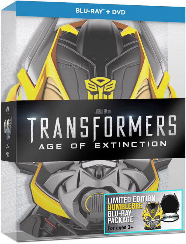 carátula Transformers: La Era de la Extinción - Edición Limitada Bumblebee Blu-ray 1