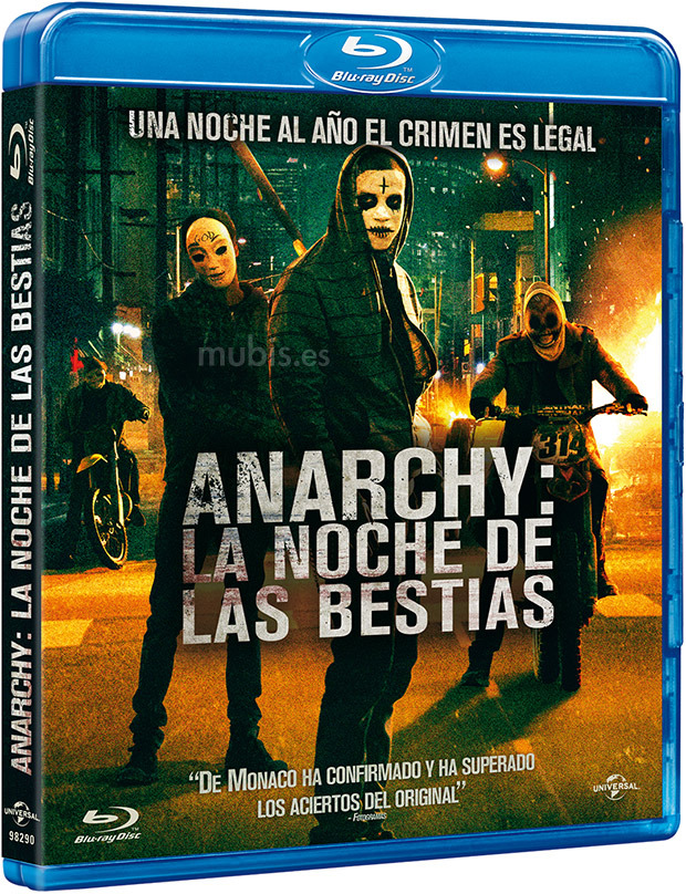 carátula Anarchy: La Noche de las Bestias Blu-ray 1