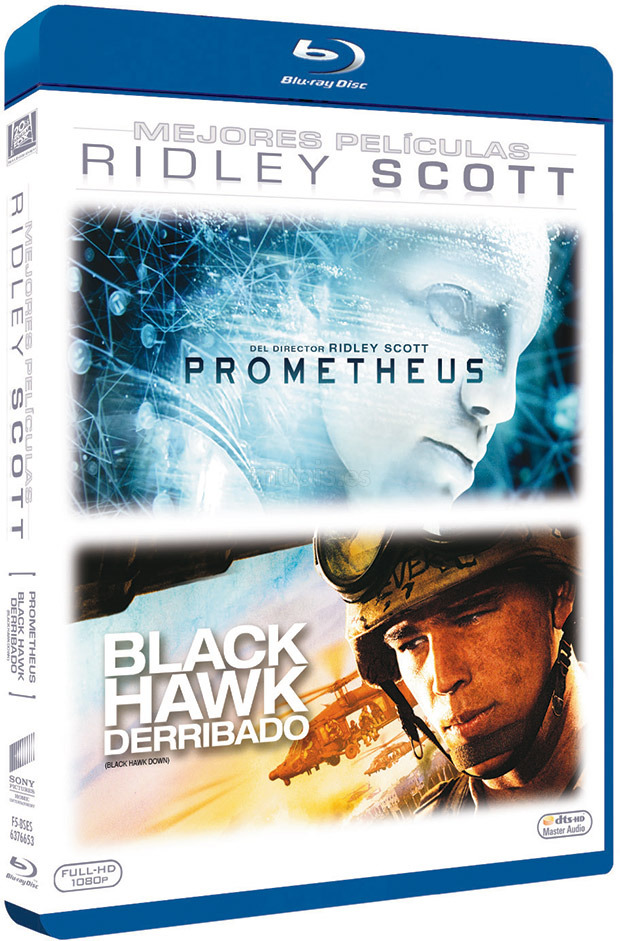 carátula Pack Ridley Scott: Prometheus + Black Hawk Derribado Blu-ray 2