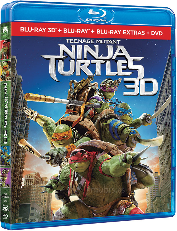 carátula Ninja Turtles Blu-ray 3D 1