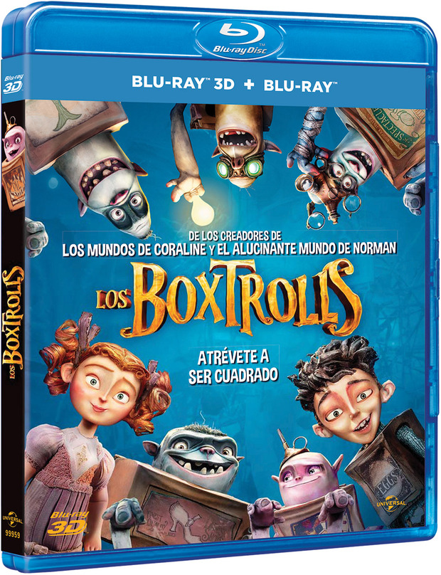 carátula Los Boxtrolls Blu-ray+Blu-ray 3D 1