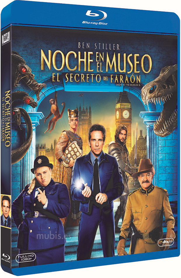 carátula Noche en el Museo: El Secreto del Faraón Blu-ray 1