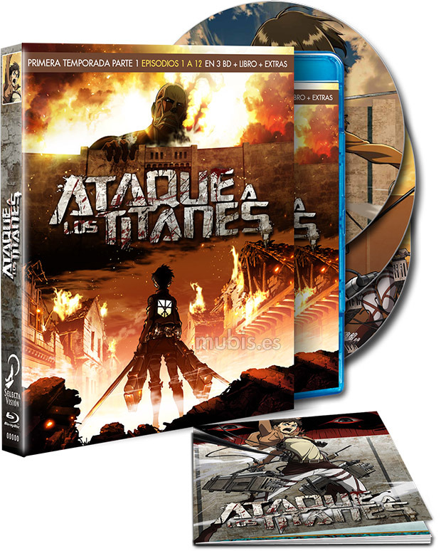 carátula Ataque a los Titanes - Primera Temporada Parte 1 Blu-ray 1