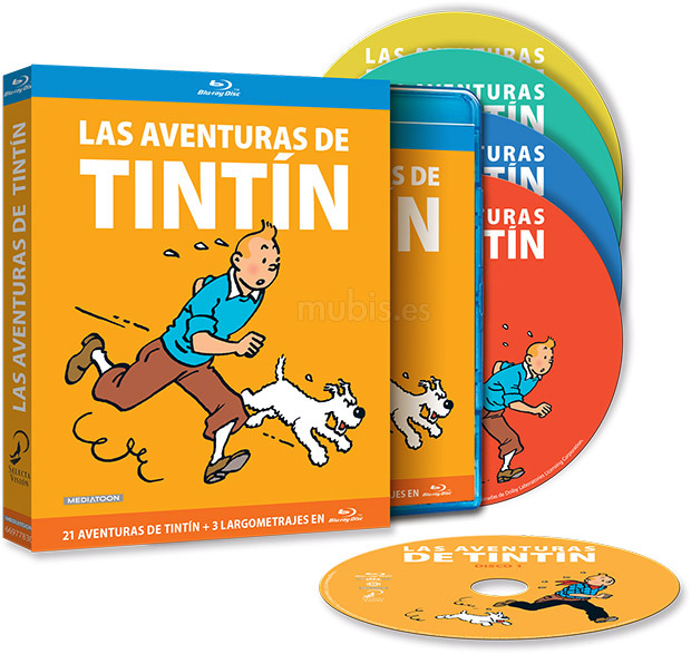 carátula Pack Las Aventuras de Tintín Blu-ray 1