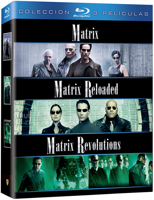 carátula Pack Trilogía Matrix Blu-ray 1