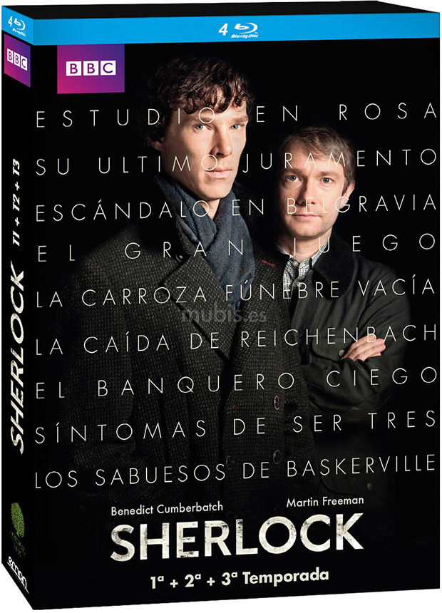 carátula Sherlock - Temporadas 1 a 3 Blu-ray 1