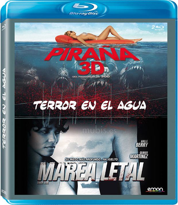 carátula Pack Terror en el Agua: Piraña 3D + Marea Letal Blu-ray 1