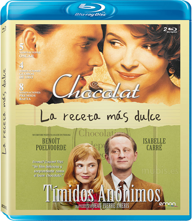 Pack La Receta más Dulce: Chocolat + Tímidos Anónimos Blu-ray