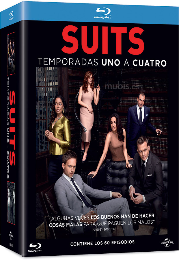 carátula Suits - Temporadas 1 a 4 Blu-ray 1