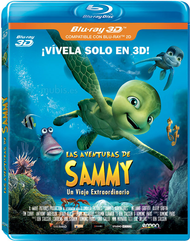carátula Las Aventuras de Sammy. Un Viaje Extraordinario Blu-ray 1