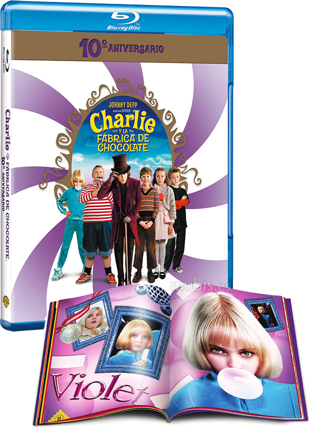carátula Charlie y la Fábrica de Chocolate - Edición 10º Aniversario Blu-ray 1